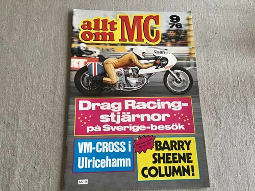 Allt om Mc Nr 9 1976 VM CROSS i Ulricehamn,Barry Sheene,Dragracing,BMW R90,trail