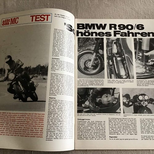 Allt om Mc Nr 9 1976 VM CROSS i Ulricehamn,Barry Sheene,Dragracing,BMW R90,trail