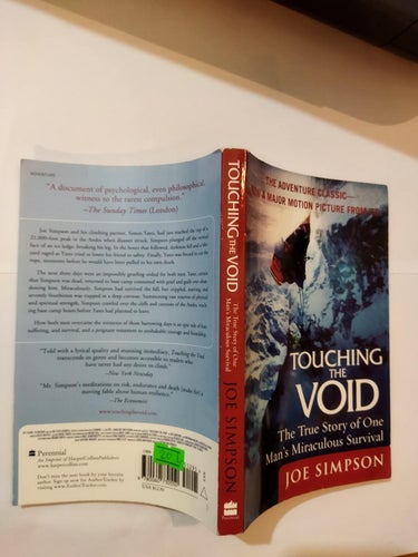 Touching the void by Joe Simpson. Fine