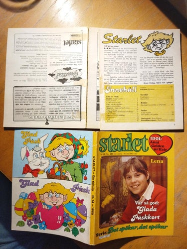 Starlet 1980 nr 14 Omslagsbild Lena, idol Annie Golden ur Hair. Lässkick