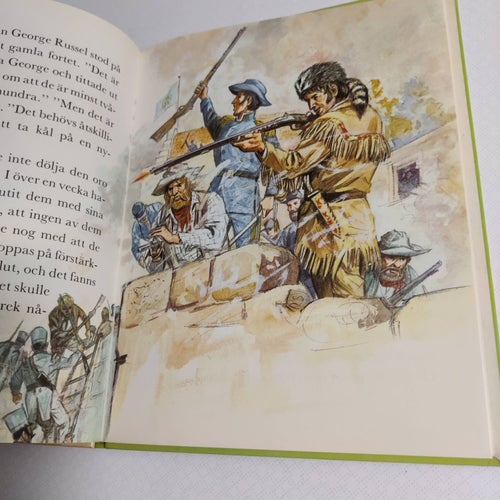 Davy Crockett - Slaget vid Alamo (inb) 1960-tal fint illustrerad västern