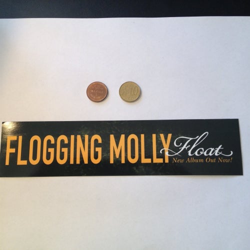 Flogging Molly - Float - Klistermärke/sticker - 210x49mm