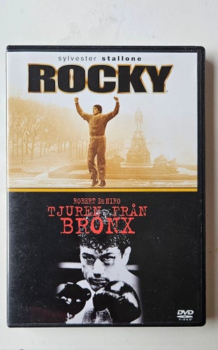 Rocky / Tjuren från Bronx (DVD) 2 filmer, 2 discar.