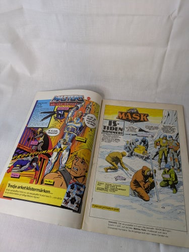 He-man - Masters of the universe Nr 5 1987 med He-man poster - Satellitserien