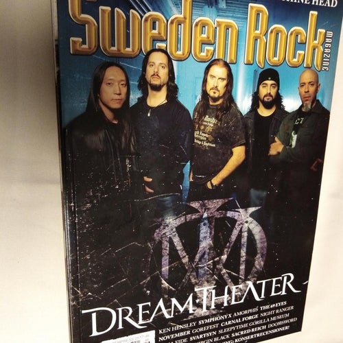 Sweden rock magazine 46 Dream Theater Him Kem Hensley Amorphis