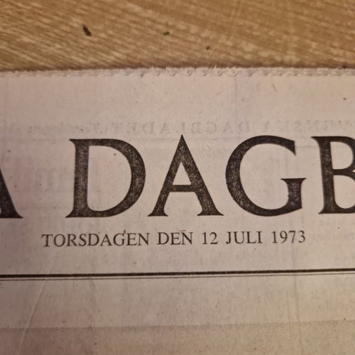 Svenska Dagbladet från 1973