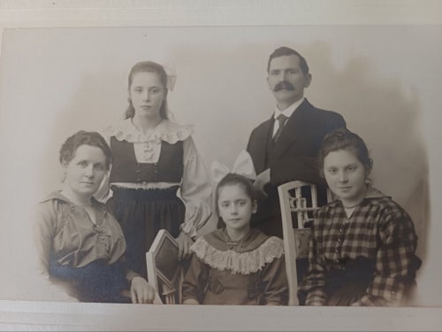 Antikt Album bl.a Helsingborg, Lund / 50 styck foto