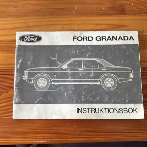Ford Granada Instruktionsbok