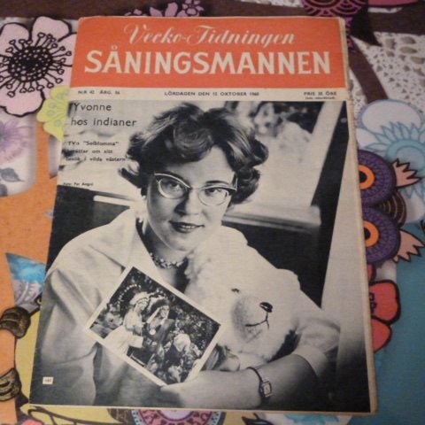 VECKO TIDNINGEN SÅNINGSMANNEN, ÅRG. 56, NR 42, YVONNE HOS INDIANER