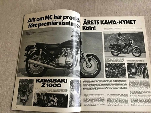 Allt om Mc Nr 10 1976 CROSS SM Södertälje Enköping,Kawasaki Z1000,BMW,Speedway