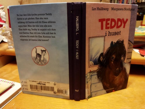 Teddy i huset - Lin Hallberg. bok, Good plus, BM