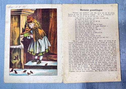 ANTIK SÄLLSYNT BARNBOK BOK 1800-TAL