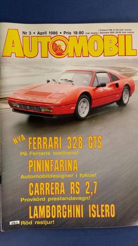 Automobil 3 1986: Porsche 911 Carrera RS 2,7, Mercedes 190/300 SL, Ferrari 328