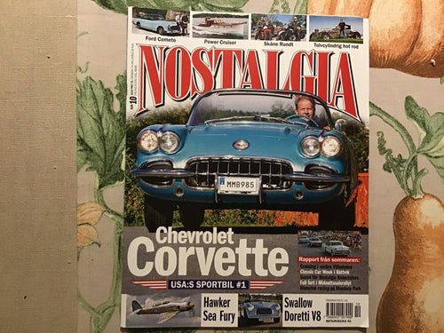 NOSTALGIA NR 10 2019 HAWKER FLYG,CORVETTE,HOT ROD,SWALLOW,FORD COMET,KANNDALEE