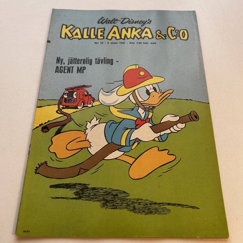 Kalle Anka & co nr 10 1967, toppex! VF