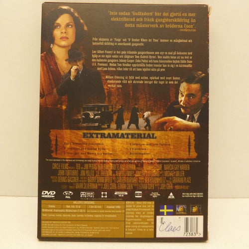 Miller´s Crossing - Special Edition Region 2, DVD-film, Svensk text, Fint skick