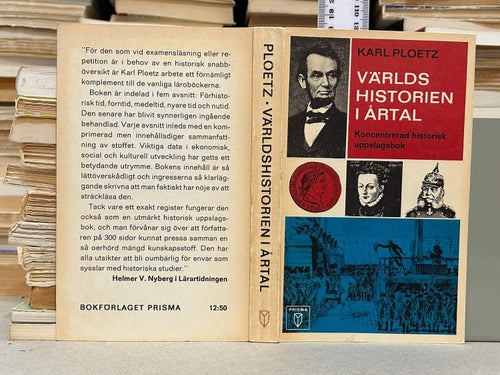 Världshistorien i årtal av Karl Ploetz. Bok. Very good plus