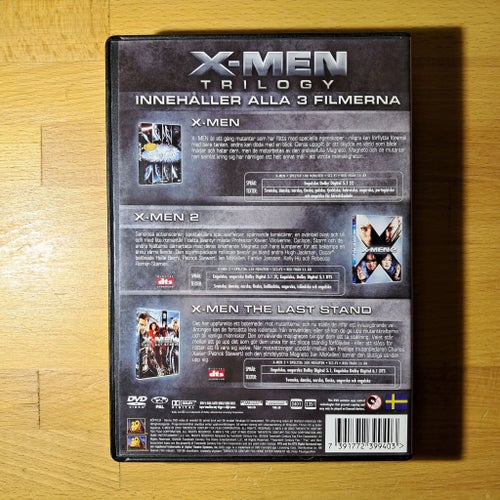 X-Men Trilogy (3-DVD, Närmast Nyskick)