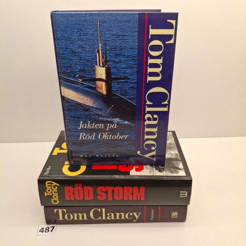 Tom Clancy x3 Bokpaket - hårdpärm - Se bilder för titlar