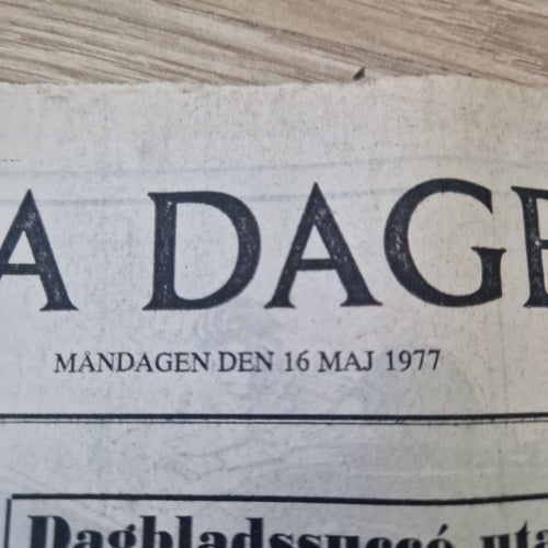 Svenska Dagbladet 16 Maj 1977