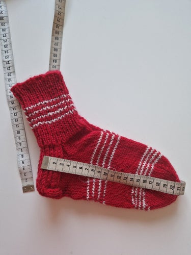 Ullraggsockar stl. 34-35 Röda