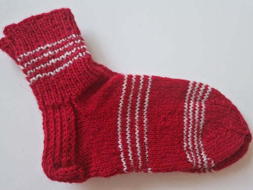 Ullraggsockar stl. 34-35 Röda