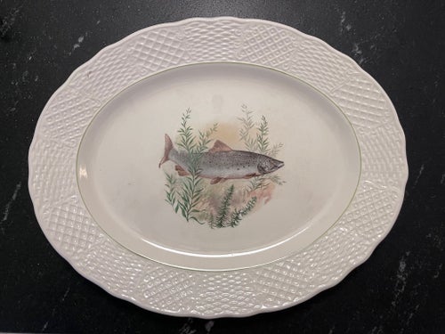 Burleigh Ironstone Staffordshire England Fiskfat