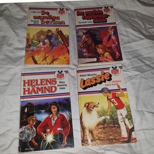Helens Hämnd,Lassie,de osynliga bevisen,den mystiska kapplöpningshästen,se annon