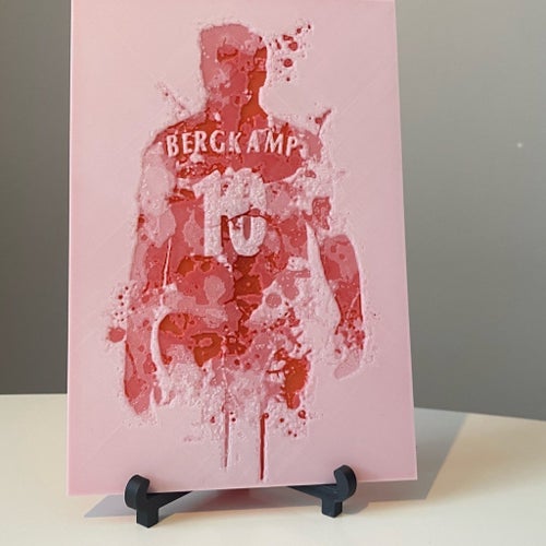 Unik 3D-tavla med fotbollsikon – limited edition