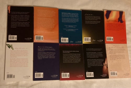 Blandad samling Harlequin böcker 10 st Lust