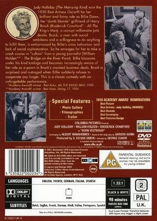 Born Yesterday (1950) George Cukor med Judy Holliday och William Holden.