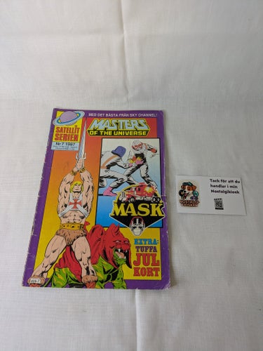 He-man - Masters of the universe Nr 7 1987 med Julkort - Satellitserien