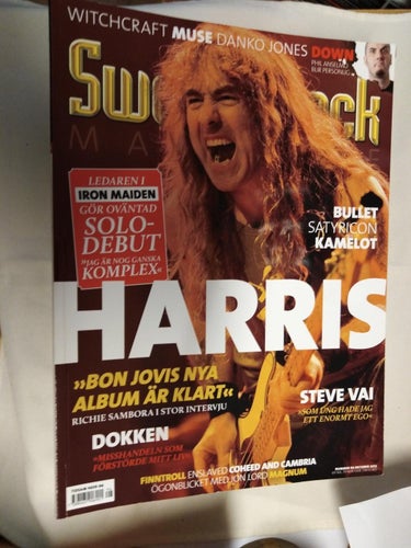 Sweden rock magazine 96 Steve Harris Down Richie Sambora Kamelot Dokken Muse