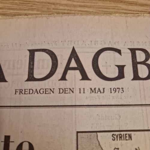 Svenska Dagbladet 11 maj 1973