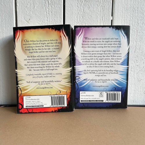 L.A. Weatherly - The Angel Trilogy - Angel Fire & Angel Fever - Häftade Engelska