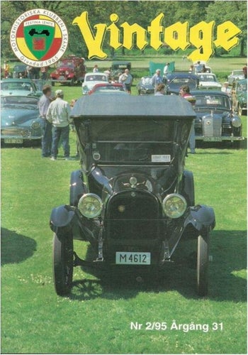 VINTAGE NR 2 1995 - MOTORHISTORISKA KLUBBEN I SKÅNE