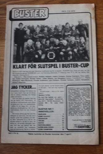 BUSTER 1976 NR 7 UTAN OMSLAG
