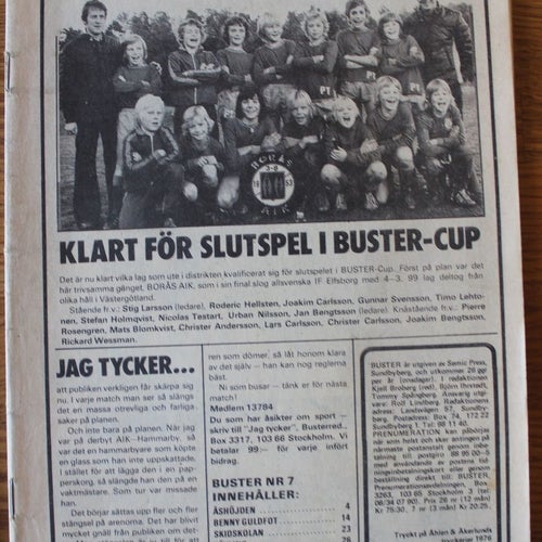 BUSTER 1976 NR 7 UTAN OMSLAG