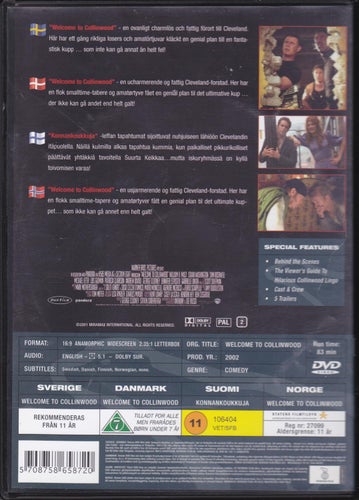 DVD / Welcome To Collinwood / George Clooney / Nyskick