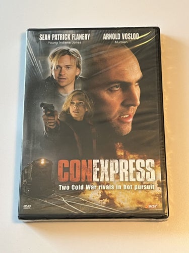 Con express (Sean Patrick Flanery & Arnold Vosloo, 2002). Inplastad DVD