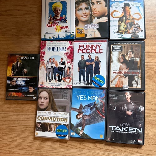Blandade dvd-filmer