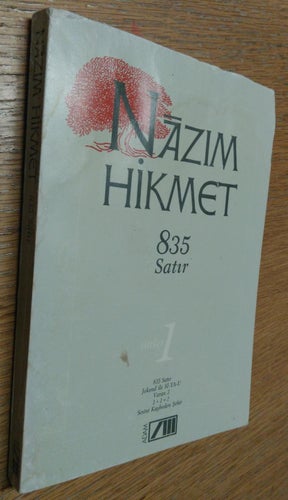 835 Satir av Nazim Hikmet, bok på turkiska, dikter av Nazim Hikmet