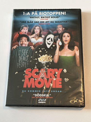 Scary movie (Anna Faris & Carmen Electra, 2000). Inplastad DVD