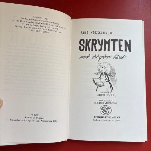 SKRYMTEN MED DET GRÖNA HÅRET Irina Korschunow 1983
