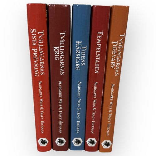 5st Dragonlance Drakans Legenderna Bokserie 1-5 Wahlströms Fantasy Svensk Komple