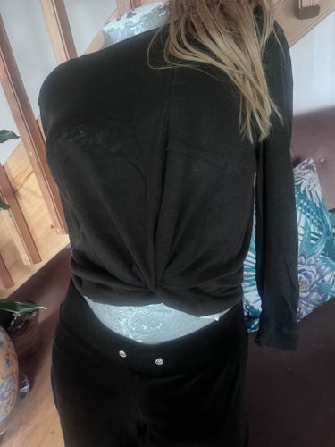 REA: Acne Studios Långärmad 100% lin/linne Topp & match sammet Byxor M