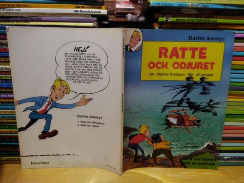 Rattes äventyr 2 Ratte och odjuret 1981 första upplagan. Very Fine plus