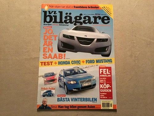 VI BILÄGARE NR 3 2006 SAAB AERO X,FORD MUSTANG,HONDA CIVIC,SAAB 93,VOLVO V50