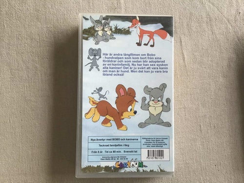 BOBO OCH KANINERNA VHS SVENSKT TAL