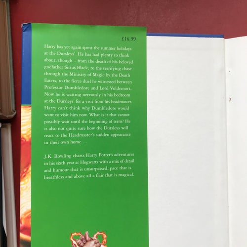 HARRY POTTER AND THE HALF-BLOOD PRINCE J.K. Rowling 2005 Förstaupplaga